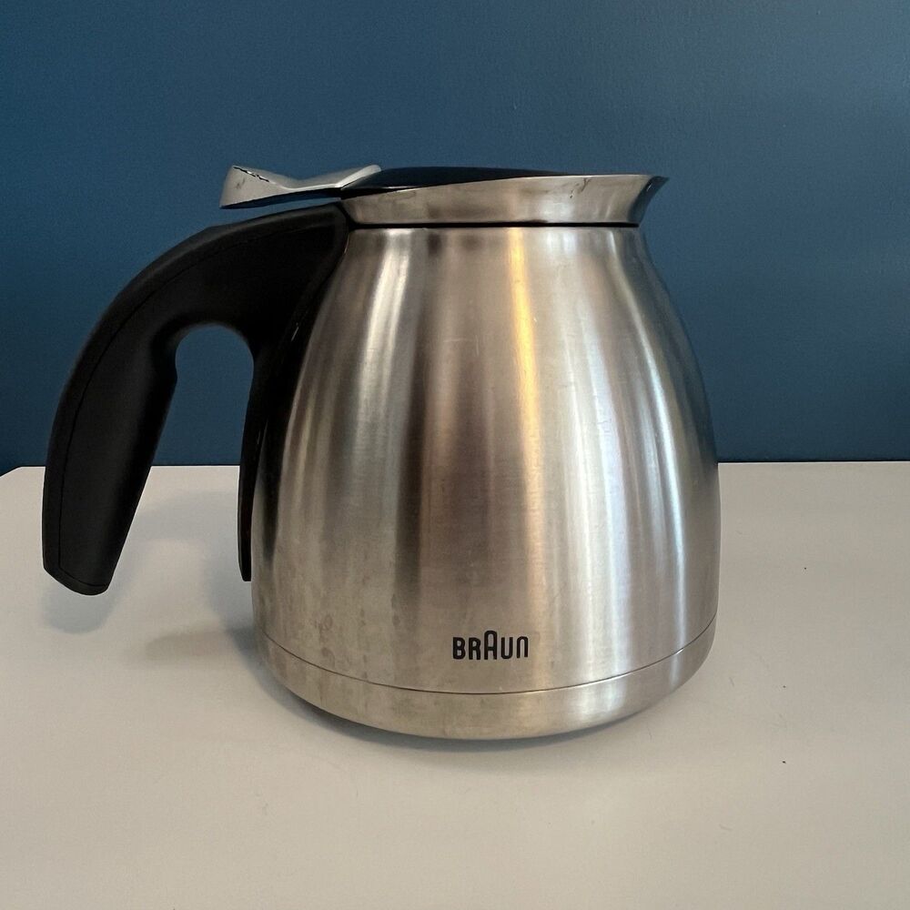 Braun Stainless Steel Thermal Coffee Carafe Aroma Deluxe KF600 Type 3106 10-Cup